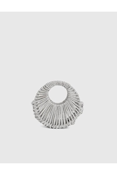 İLVİ Belora Stone Silver Color Women's Handbag