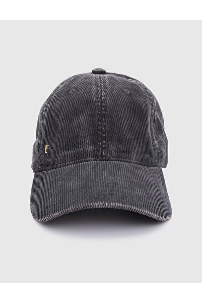 İLVİ Blen Kadife Gri Unisex Şapka