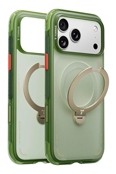 TORRAS حافظة ماج سيف من سلسلة O Stand Spin Air لهاتف آيفون 17 برو ماكس