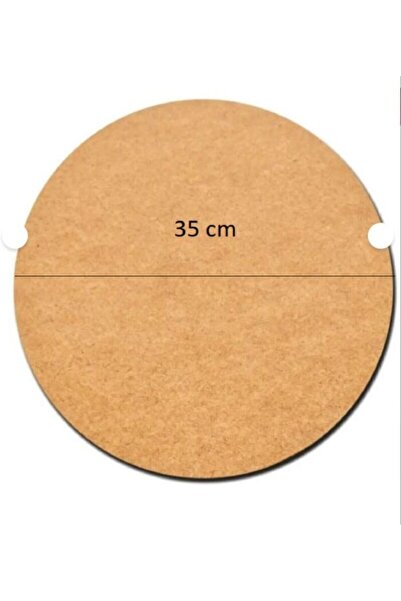 Sözen Home Design 1 Adet 35 Cm Çap 3 Mm (2.7 MM) Ham Mdf Duralit Daire Plaka ...