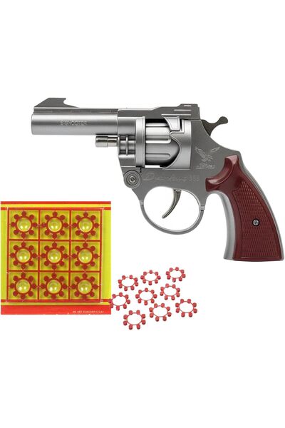 Generic مسدس بوب حديدي مع شريط بوب مجاني، لون فضي مع لون بني