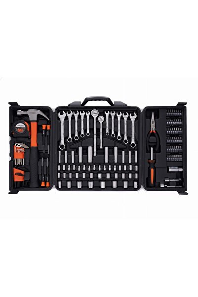 Kraft Chrome-vanadium steel tool kit with case, 140 items,