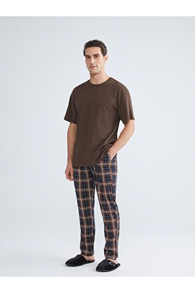 LC Waikiki Standard Pattern Plaid Men's Pajama Bottom
