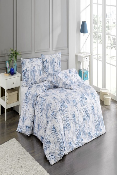 Kristal Helezon Blue Duvet Cover Set Double Size