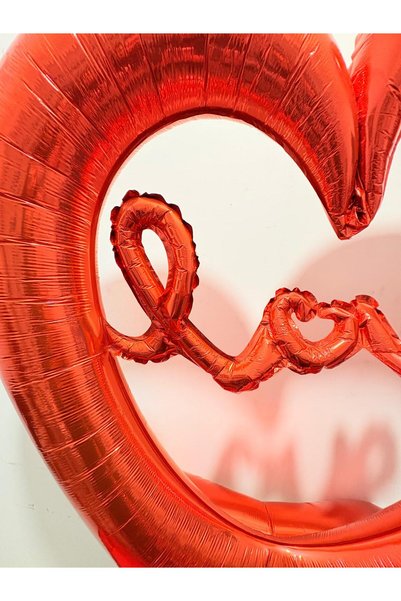 ENG PARTİ DÜNYASI 106.4 cm Red Heart Foil Balloon – Romantic and Stylish Decoration Eng-B1044