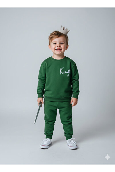 tinytrends طقم رياضي للأولاد مكون من قطعتين، سترة وبنطلون