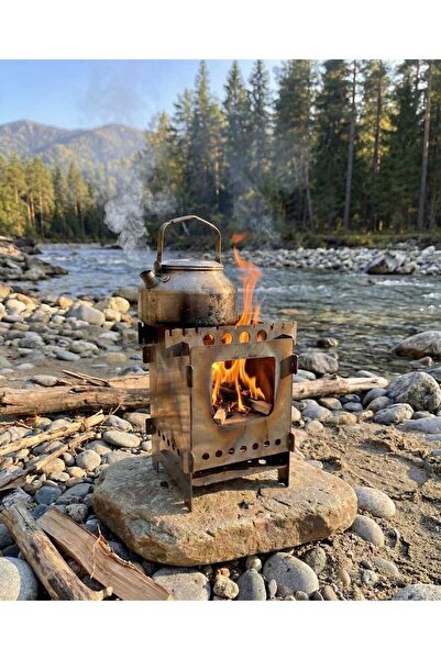 PARS CEPHE Katlanır Kamp Ocağı – Portatif Outdoor Doğa Sobası ve Ateş Kutusu