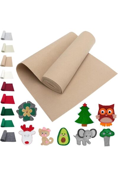 Salteks El İşi Hediyelik Keçe Her Renk 1 Metre 3mm Kalınlığında 100x100 A Kal...