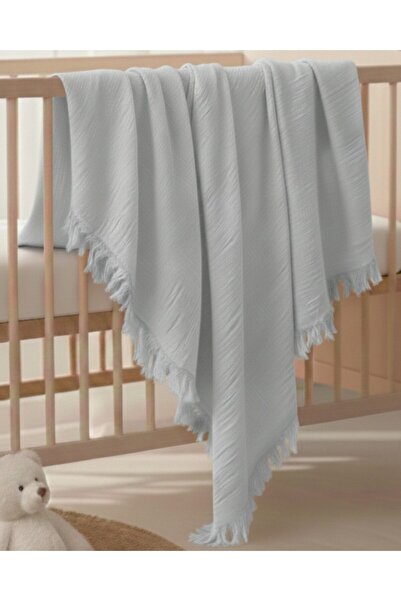 Ege Bebek Premium Quality, Single Layer 110X90 cm Fringed Solid Color Luxury ...