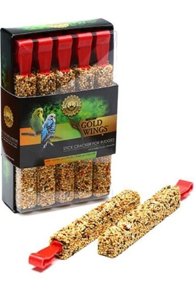 Gold Wings Premium Muhabbet Kuşlari Için BalliMeyveli Kraker 10'Lu
