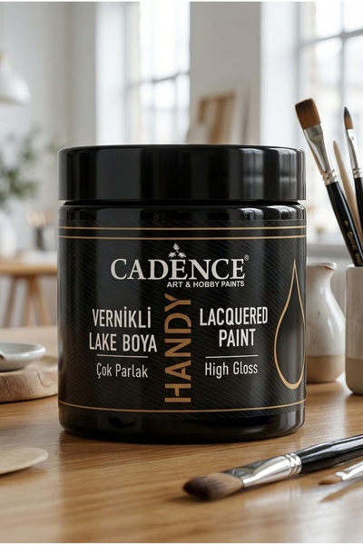 Cadence Handy Lake Parlak L060 Siyah 250 ml Boya Tüm Yüzeyler İçin Kokusuz Ve...