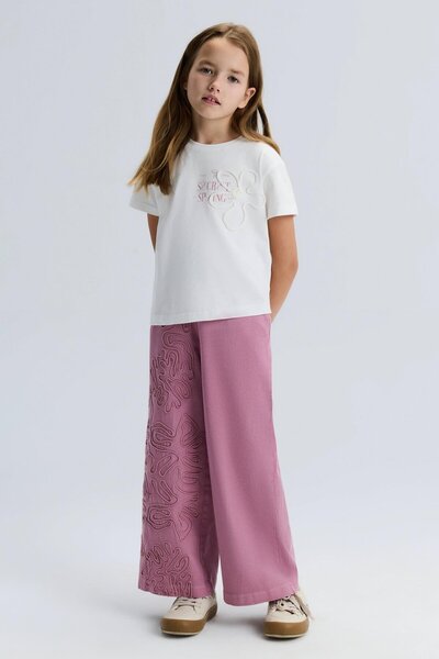 NK بنطلون نيل للفتيات من عمر 8 إلى 14 سنة، لون وردي باهت