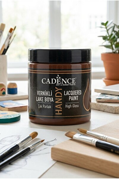 Cadence Handy Lake Parlak L054 Koyu Kahve 250 ml Boya Tüm Yüzeyler İçin Kokus...