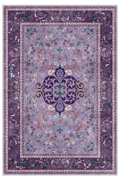 Homefesto Dekoratif Salon Halısı, Makinada Yıkanabilir, Kaymaz Taban, İnce & ...