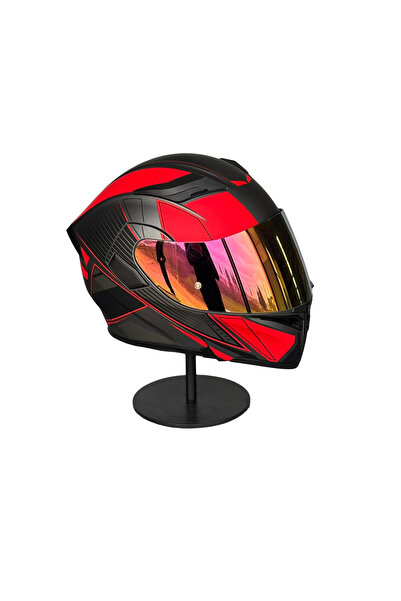 scharf 902 Çene Açılır Motosiklet Kaskı – Güneş Gözlüklü (RosePink Vizörlü) M...