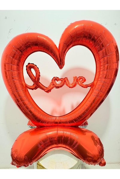 ENG PARTİ DÜNYASI 106.4 cm Red Heart Foil Balloon – Romantic and Stylish Decoration Eng-B1044