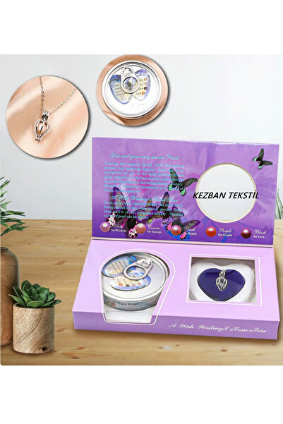 Kezban Tekstil İstiridye İçinde Gerçek İnci Kolye Özel Hediyelik 1 Adet