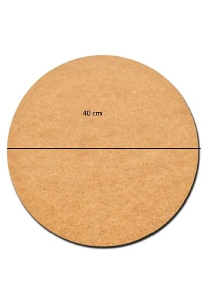 Sözen Home Design 1 Adet 40 Cm Çap 3 Mm (2.7 MM) Ham Mdf Duralit Daire Plaka ...