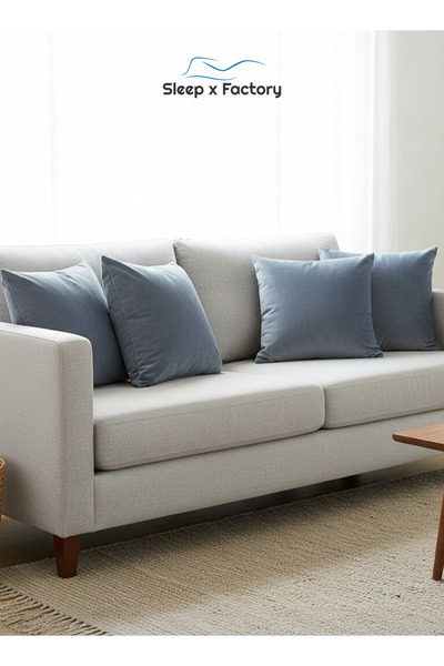 Sleep x Factory 4-Pack Decorative Cushions 45x45 cm – Microfiber Filled