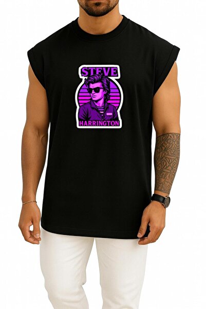 Bahriyeli Collection قصة فضفاضة ملصق ستيف هارينجتون من سلسلة سترينجر ثينجز، م...