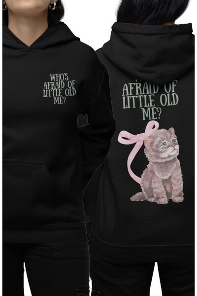 Fuddy Moda سويت شيرت للجنسين من Who's Afraid Of Little Old Me رقم مطبوع بغطاء...