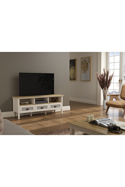Vivense VALENA TV ÜNİTESİ, 3 ÇEKMECELİ 3 BÖLMELİ