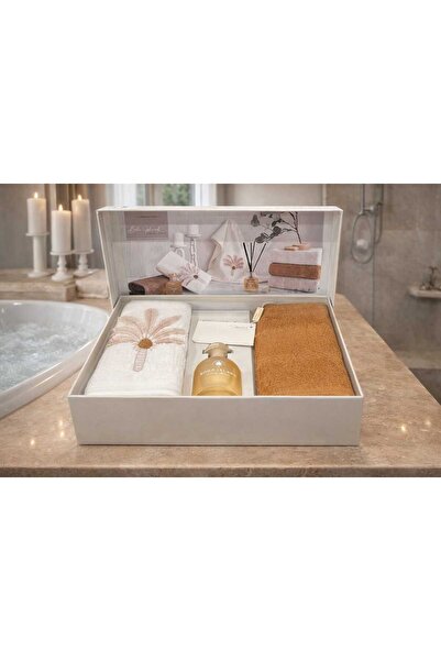 İyi Geceler İstanbul Oda Scented Towel Set Boho Iceland Cream (50 X 90 cm)