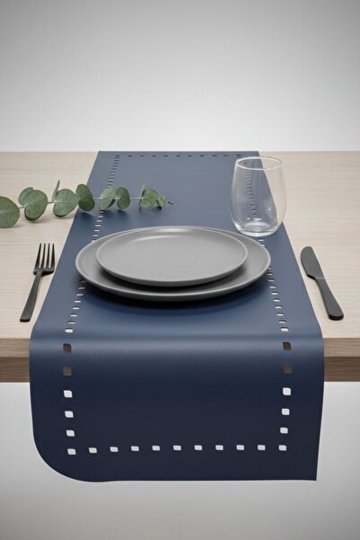 Grand Fine Art 4+1 Piece Leather American Tablecloth+Runner Set (4 American T...