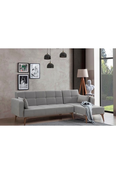 Vivense ASMİN KÖŞE KOLTUK GRİ, SAĞ KÖŞE