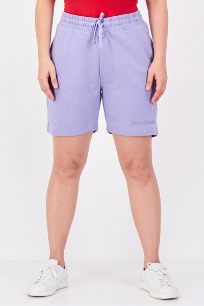 Juicy Couture Women Brand Logo Basic Shorts, Lavender