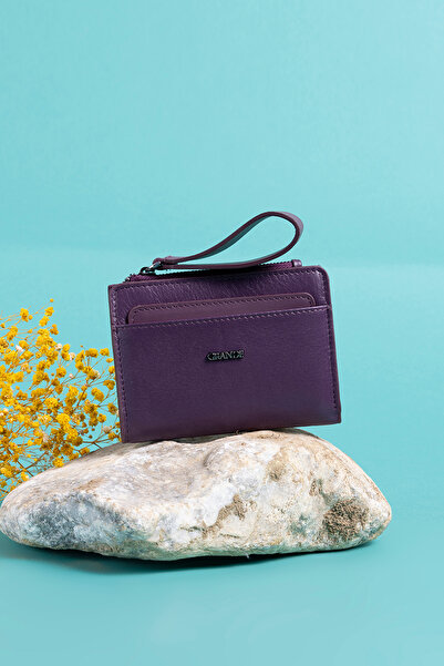 Grande 2815 İsme Özel Kadın Hakiki Deri Cüzdan