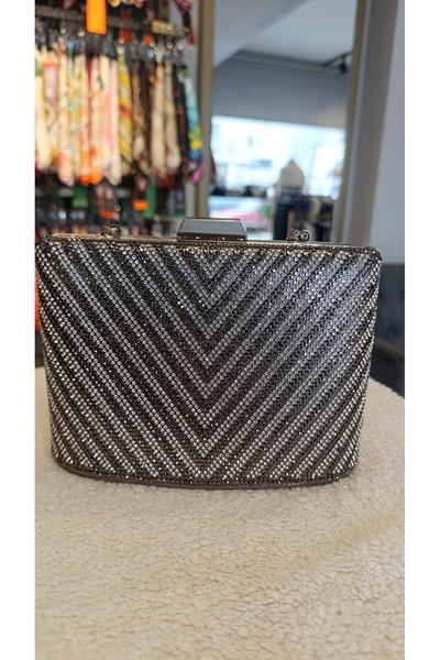 FASHION Women's Stone-Embellished Evening Bag Portfolio Clutch Night Bag