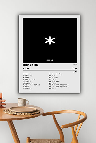 postercraft Motive Romantik Albüm Tasarım Modern Panel Tablo Poster