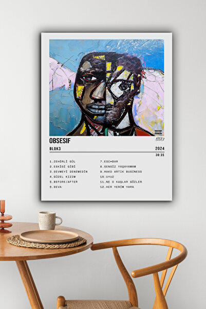 postercraft Blok3 OBSESİF Albüm Tasarım Modern Panel Tablo Poster