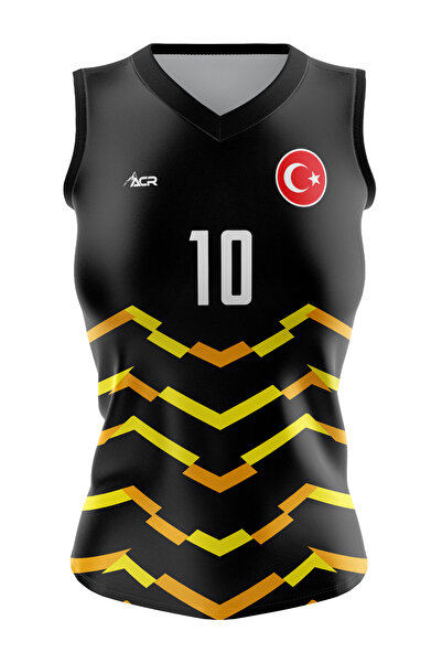 ACR Giyim Tekstil Forma Baskı Voleybol Forması - Kişiye Özel İsim Ve Numara Y...