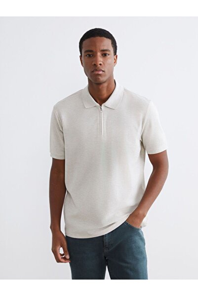 LC Waikiki Ανδρικό μπλουζάκι από χτενισμένο βαμβάκι XSIDE Polo Neck