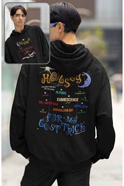 Fuddy Moda سويت شيرت هالسي إيفانيسنس للجنسين مطبوع بغطاء رأس، هوديي ذو طابع م...