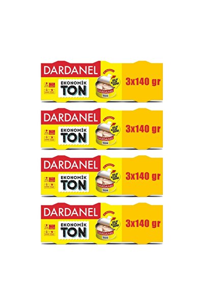 Dardanel Eko Ton Balığı 3x140 gr x 4 Adet