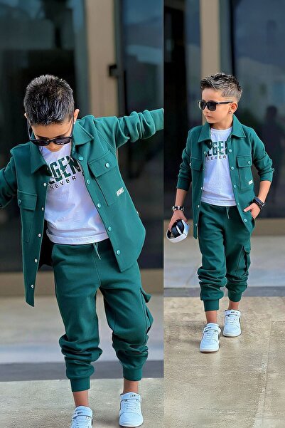 Minigimin Cicileri Set de 3 piese pentru băieți din jachetă Miniğimin Ciciler...