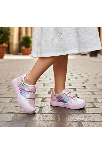 Bebbini Gloria-Pink Sparkling Girls' Sneaker-Sports Shoes