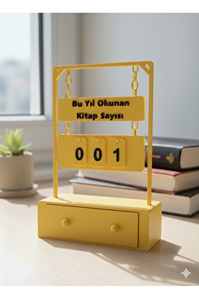 Robo Yenge Kitap Sayacı Sarı – Çocuklar İçin Okuma Alışkanlığı Kazandıran Eği...