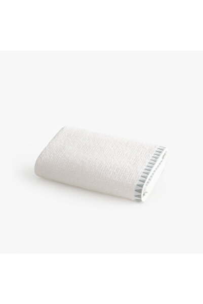 Green Black Tria Face Towel 100% Cotton Jacquard Cream-Mint 50X90 cm