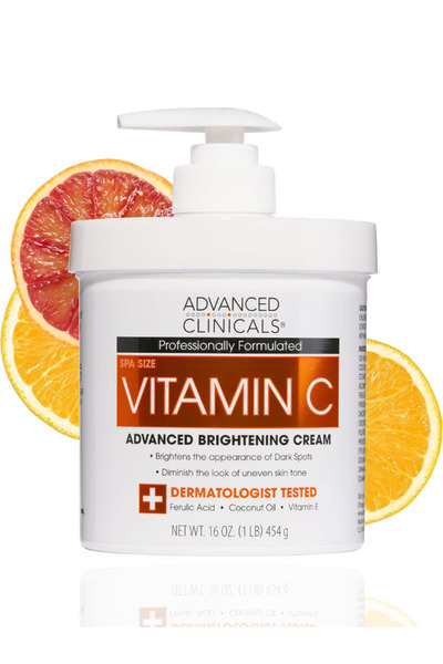Advanced Clinicals Vitamin C Cream – Brightening Moisturizer for Dark Spots &...