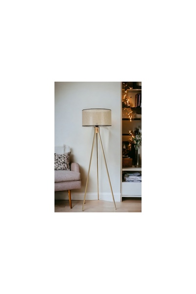 Vivense FISCO TRİPOD LAMBADER, ESKİTME SİLİNDİR PETEK ABAJURLU