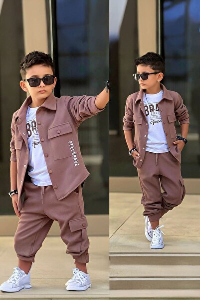 Minigimin Cicileri My Little One's Cicileri Stay Brave Printed Waffl 3-Piece ...