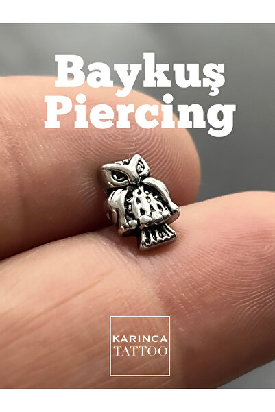 Karınca Piercing Baykuş Piercing Helix Piercing Tragus Piercing Conch Piercin...