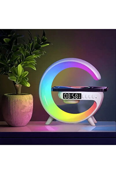 trandafi led RGB Lamp Clock Bluetooth Speaker and Fast Wireless Charger