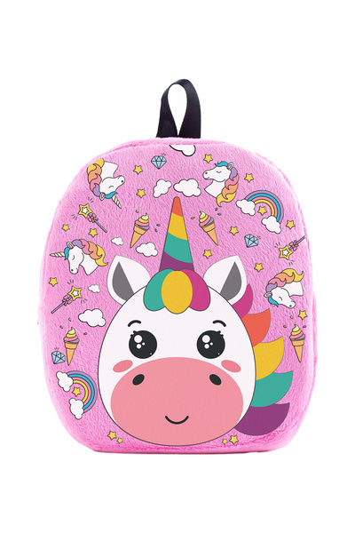 KidHug Geantă pentru copii/bebeluși cu imprimeu unicorn, geantă pentru grădin...