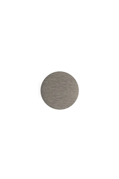 System 4720 Tek Delikli Zamak Düğme Kulp Kalaylı Siyah Saten Renk Çap: 38 mm