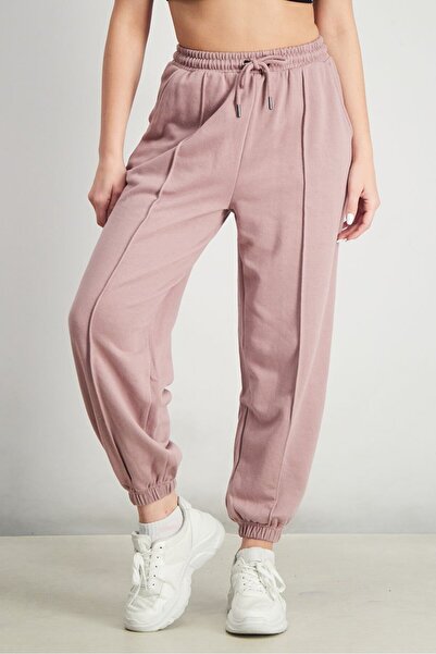 XOXO Women Drawstring Straight Jogger Pants, Pink